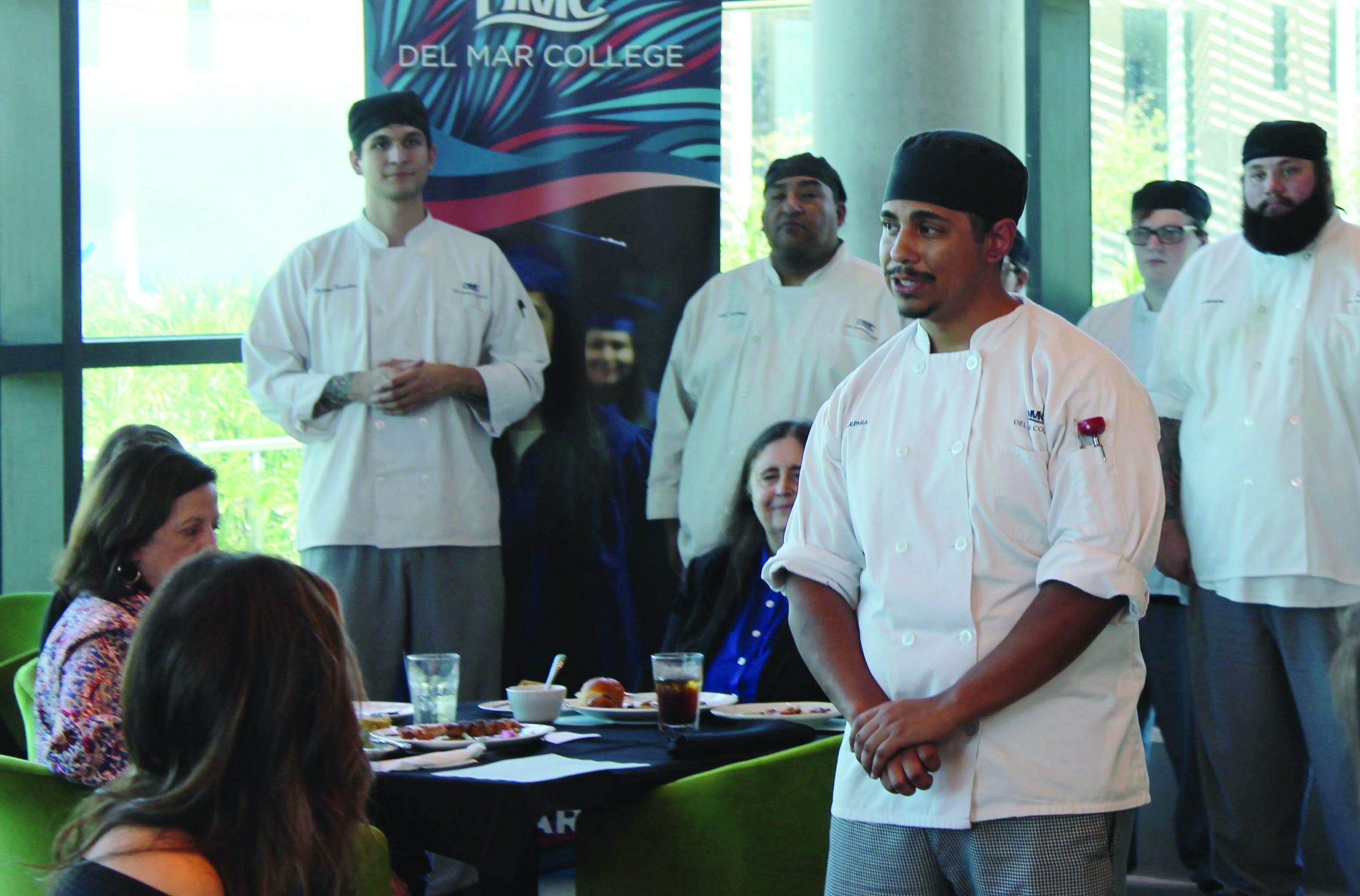 Oso Creek culinary students served Japanese food at luncheon