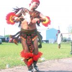 Dancers from visiting kalpulli helped celebrate the 14th anniversary of Kalpulli Ehekatl Papalotzin.