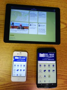 The VikingGo app open on a tablet, iPhone, and Android smartphone.
