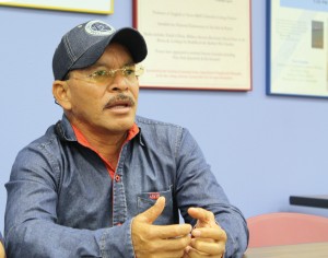 Mario Gonzales is the father of Cesar Manuel González, one of the missing 43 people. (photo by Josselyn Obregon)