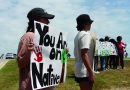 Indigenous peoples protest exports company