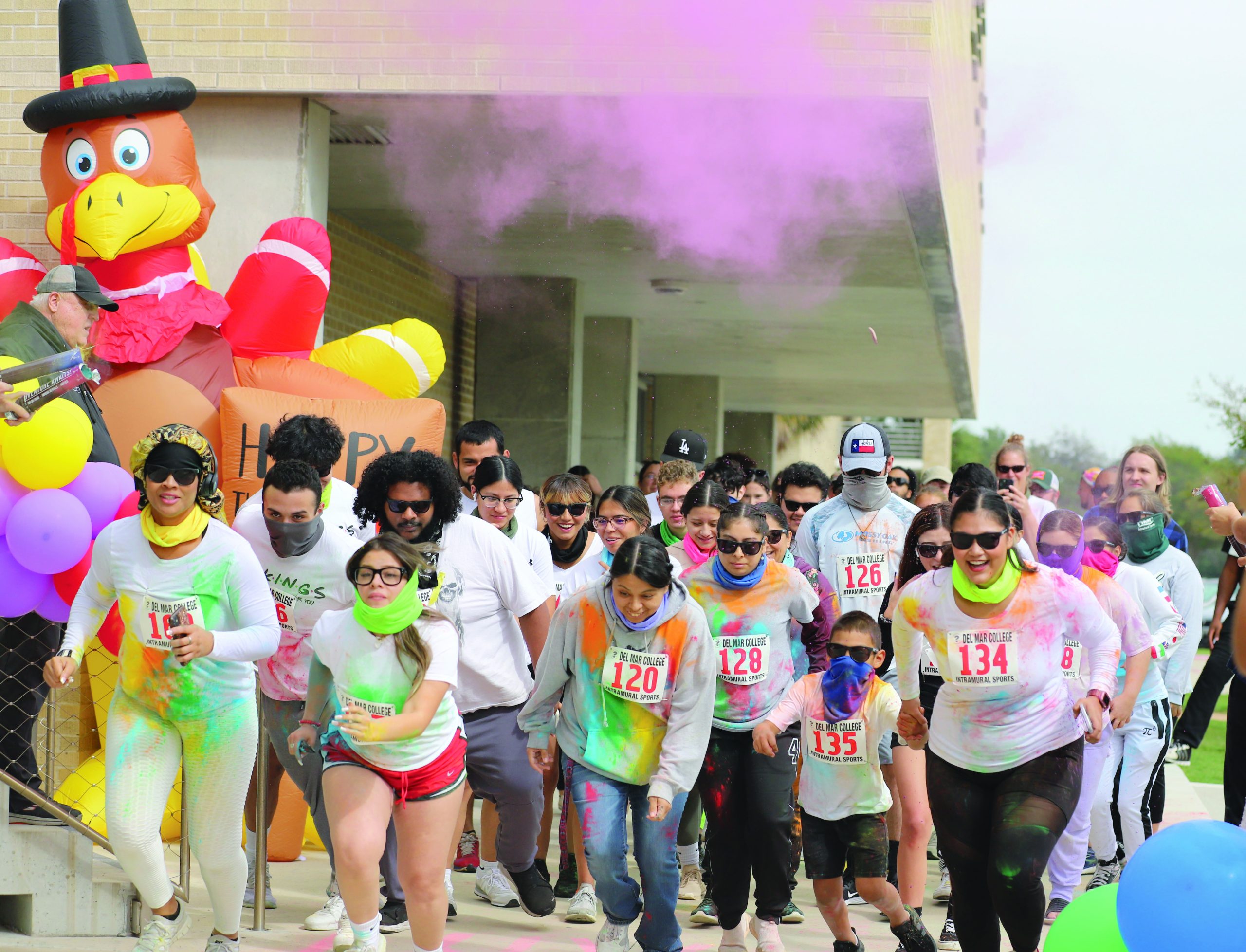 DMC held The Huffin’ for Stuffin’ color run at Heritage Campus
