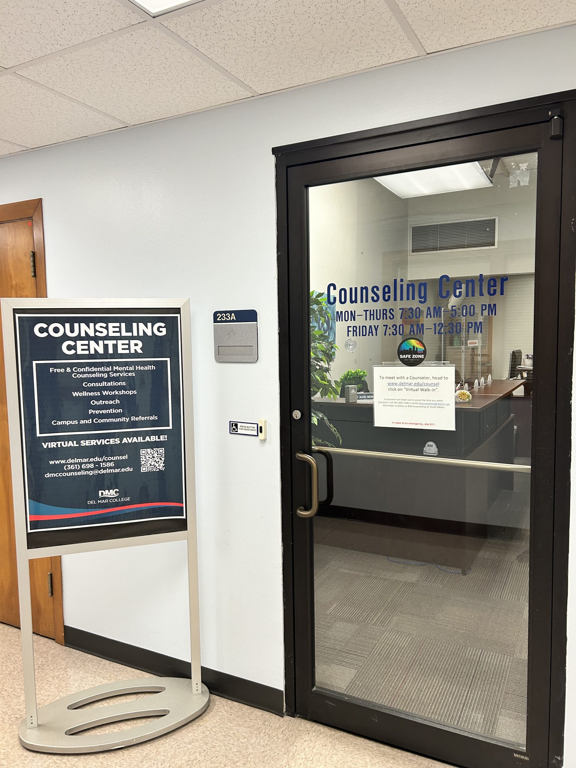 DMC Counseling Center offers safe space for students