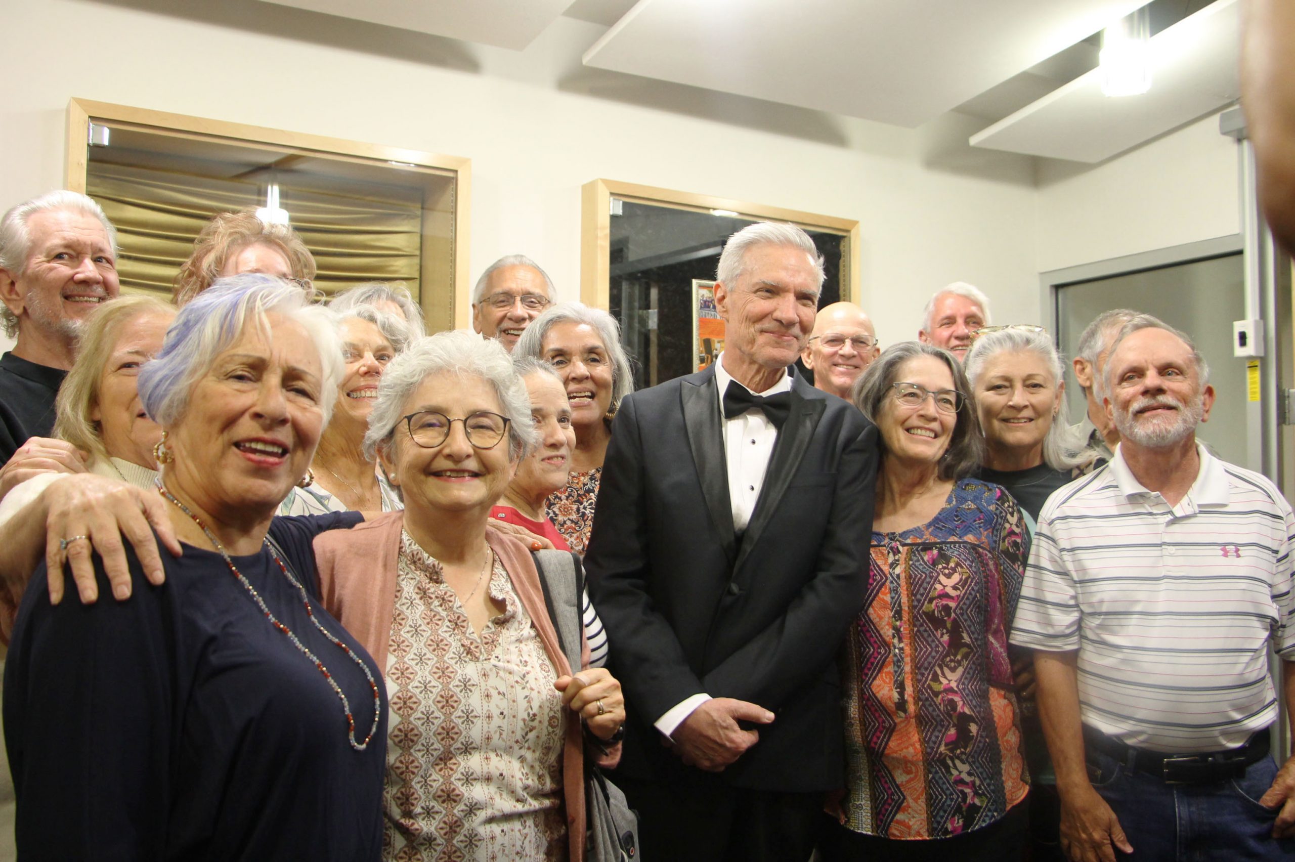 Donald R. Boomgaarden Reuniting With His Richard King High School Class Of 1972 After His Guest Piano Recital At Del Mar College's Wolfe Recital Hall On Oct. 23.