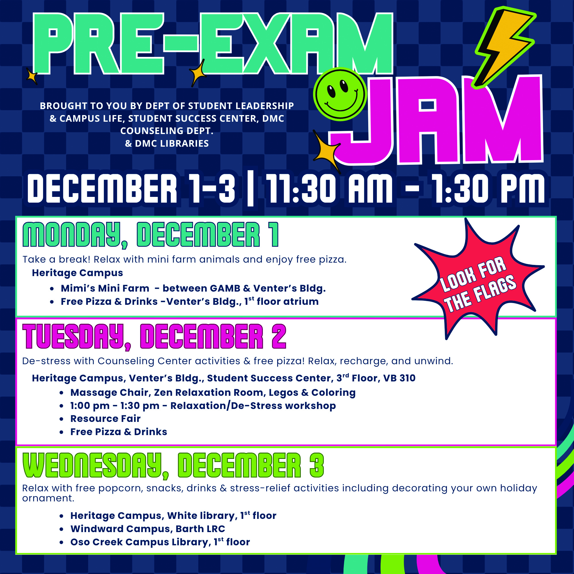 Fun activities planned for Del Mar students before finals