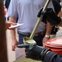 Full Send BBQ vendor serving SOUPer bowl attendees.
